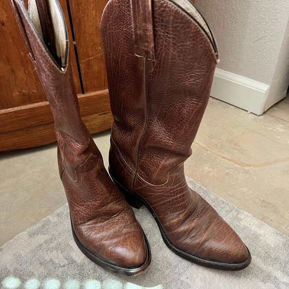 Frye Shoes Frye Vintage Brown Cowboy Boots Poshmark